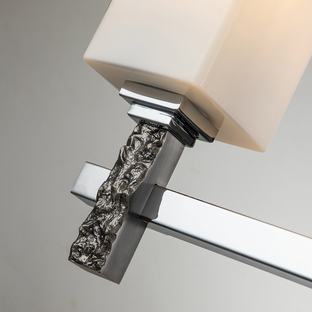 Jack 3 Light Bath Bar in Polished Chrome. Picture 3
