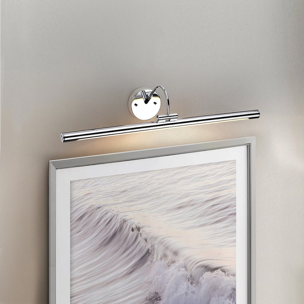 Alton Large LED Picture Light Polished Chrome. Picture 5