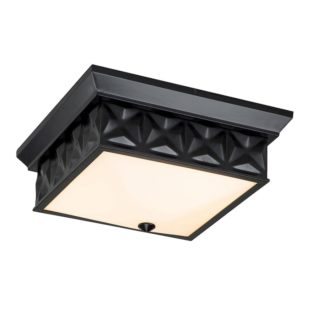 Alpha 4 Light Flush Mount Matte Black. Picture 1