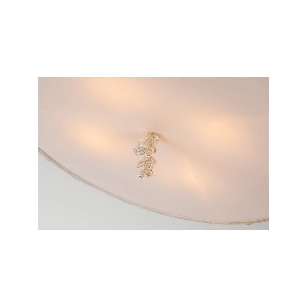 Trellis  Bone Finish 3-Light Flush. Picture 2