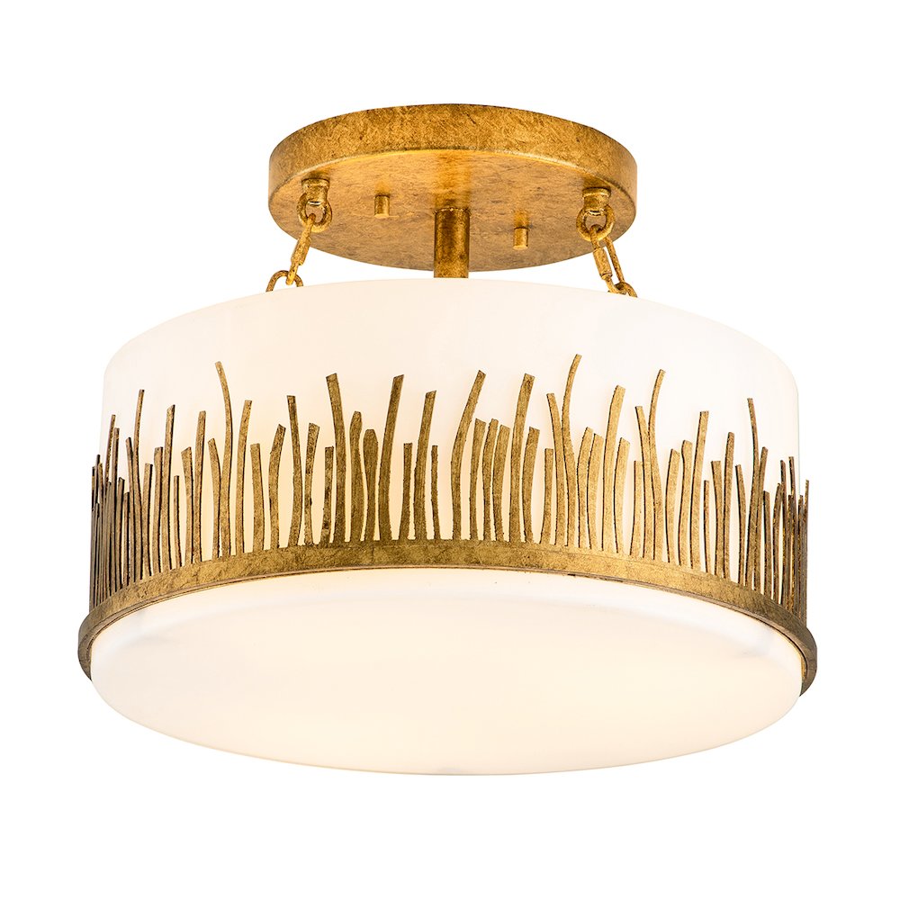 Sawgrass Semi-flush Light in Gold. Picture 1