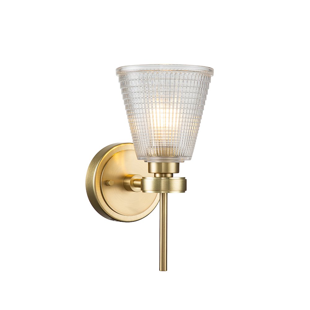 Gunnislake1 1 Light Bath Light in Brushed Brass. Picture 5