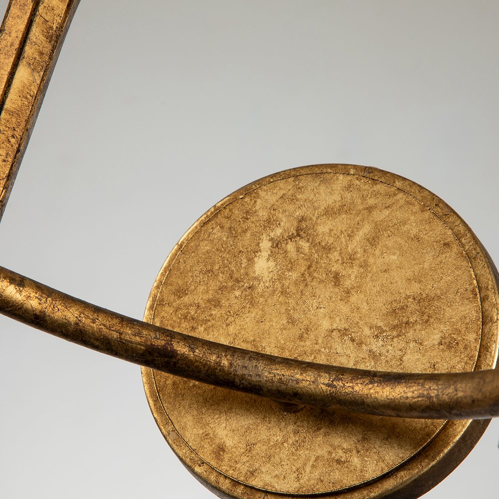 Nicholls Sconce in Gold Leaf. Picture 4