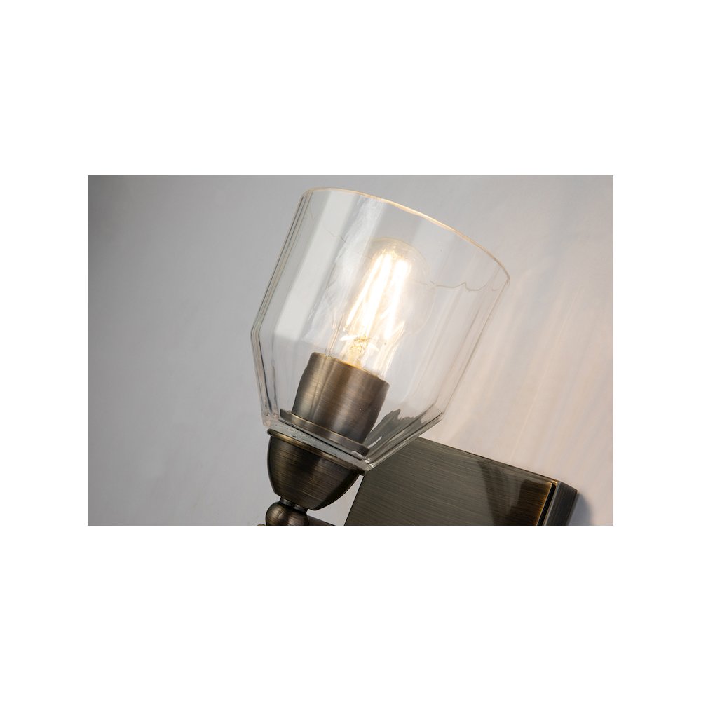 Felice 1 Light Wall Sconce In Dark Bronze With Gold Accents. Picture 1