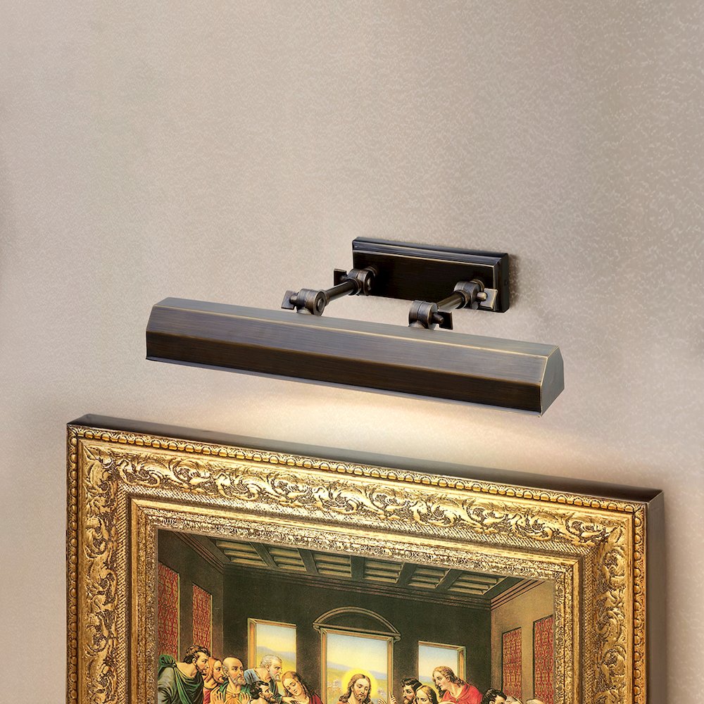 Chawton 1 Light Medium Picture Light in Dark Bronze. Picture 2