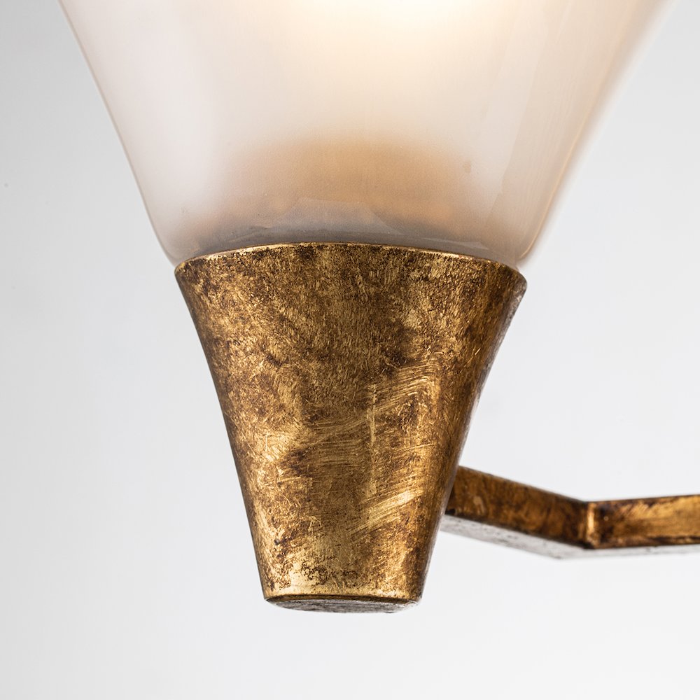 Lemoine 2 Light Bath Bar in Gold. Picture 3
