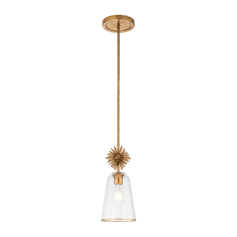 Staring 1 Light Pendant Clear Glass. Picture 2