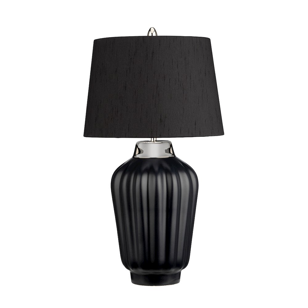 Bexley Table Lamp in Black and Polished Nickel. Picture 1