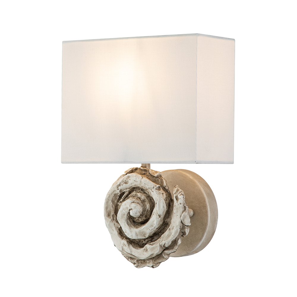 Swirl Large Sconce in Bone. Picture 1