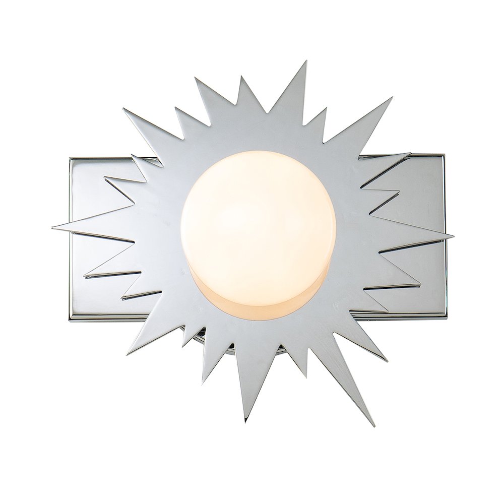 Soleil 1 Light Wall Sconce Silver Star In Polished Chrome. Picture 1