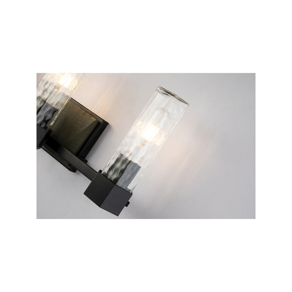 Novarre 3 Light Bath Vanity In Grey And Black. Picture 4