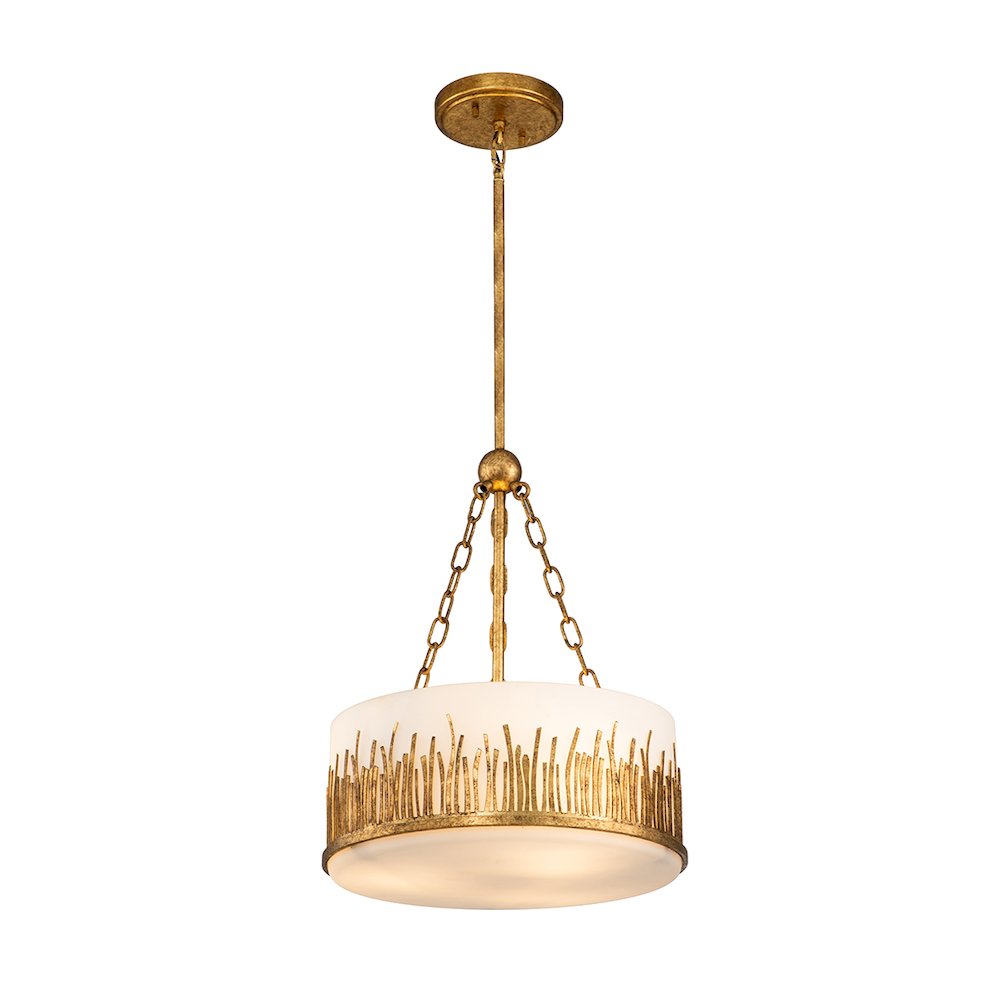 Sawgrass Medium Pendant in Gold Leaf. Picture 1