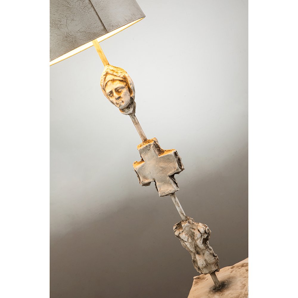 Fragment Table Lamp in Bone Finish. Picture 4