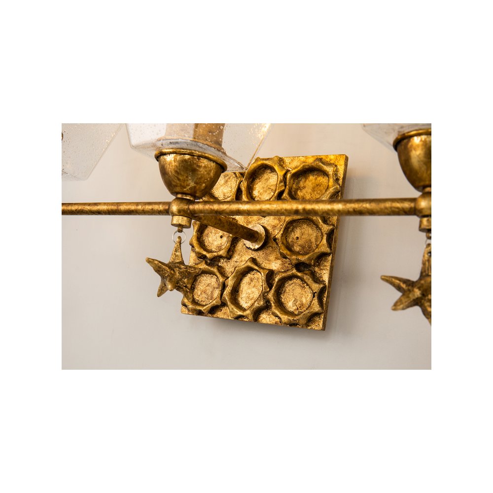 Star 3 Light Bath Vanity In Gold. Picture 3