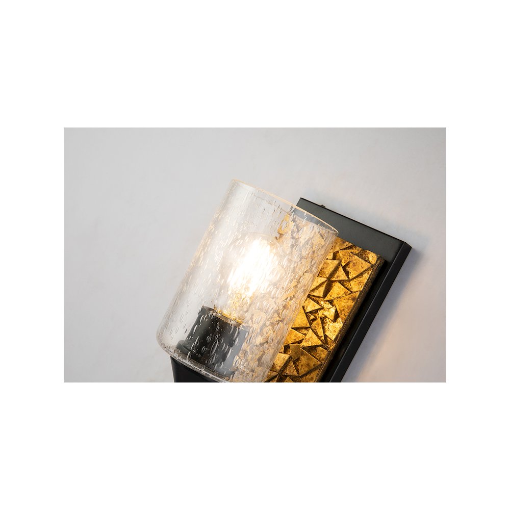 Bocage 1 Light Wall Sconce In Matte Black And Gold. Picture 3