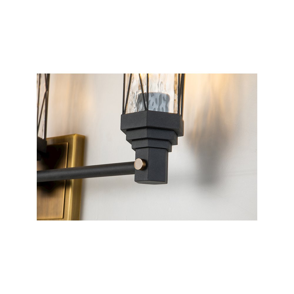 Abbey 3 Light Mid Century Modern Wall Sconce. Picture 4