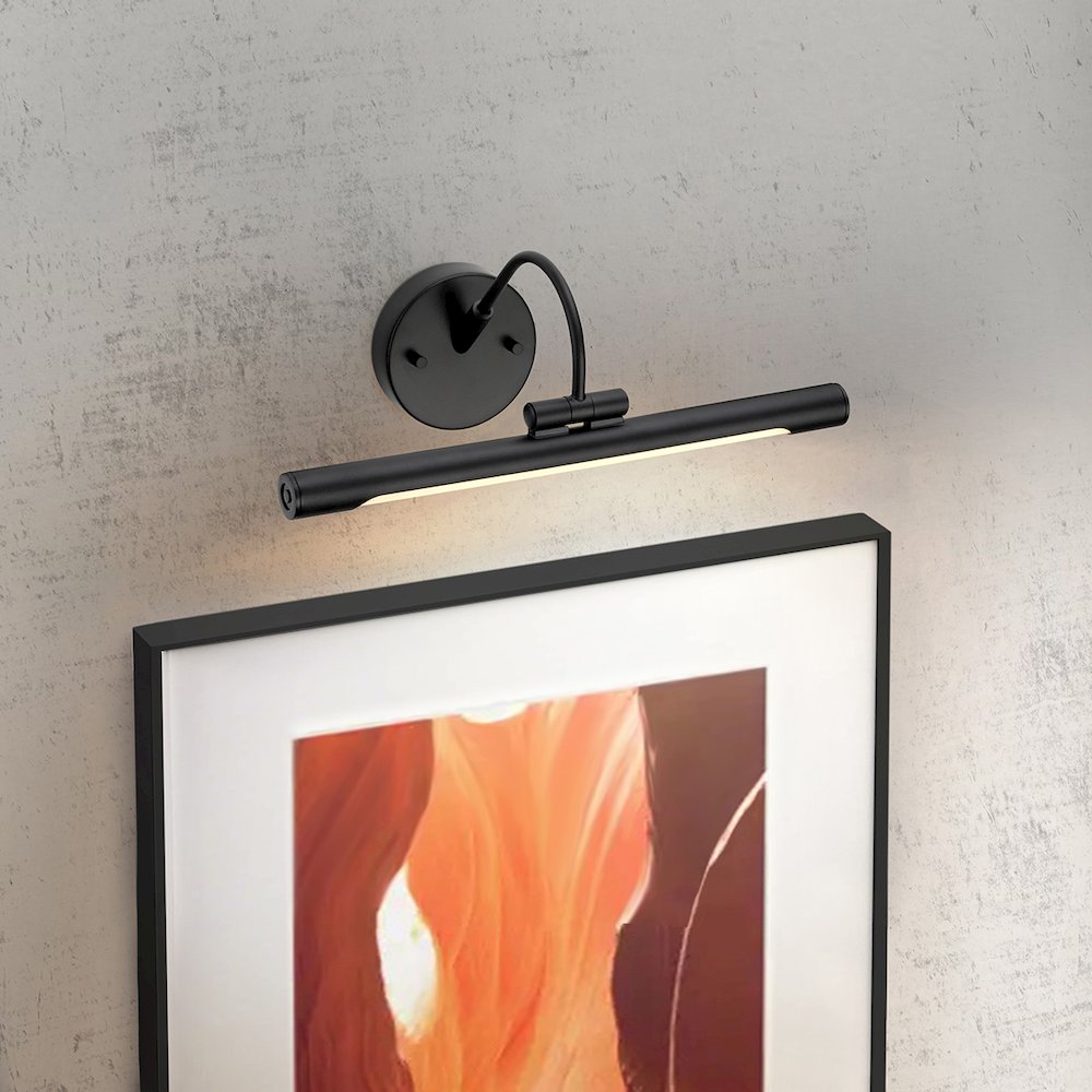 Alton Medium LED Picture Light Black. Picture 5