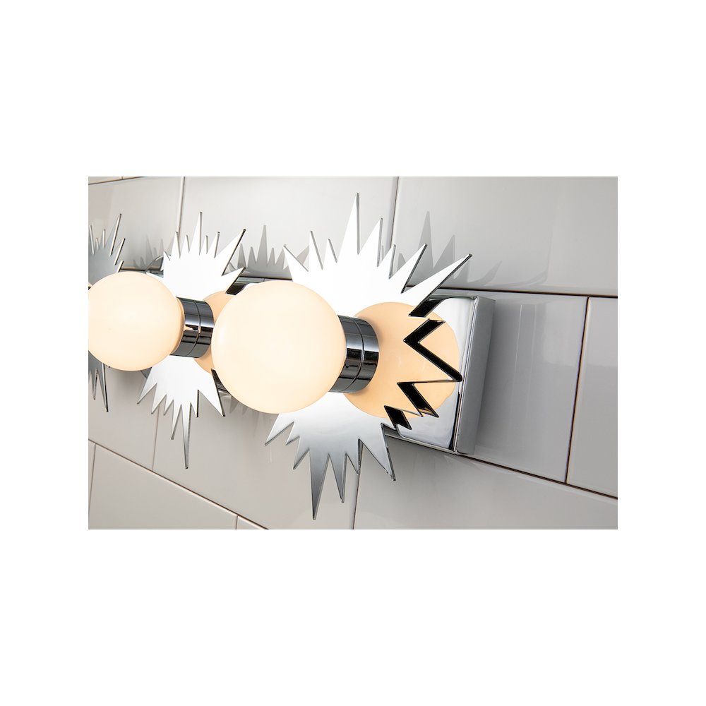 Soleil 4 Light Bath Vanity Silver Star In Polished Chrome. Picture 2