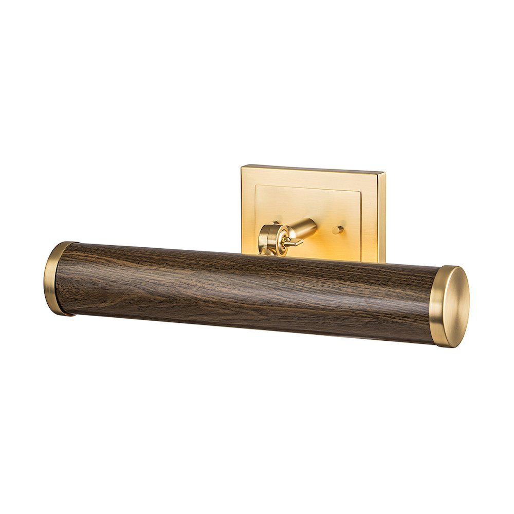 Coates Medium Picture Light in Dark Wood. Picture 1