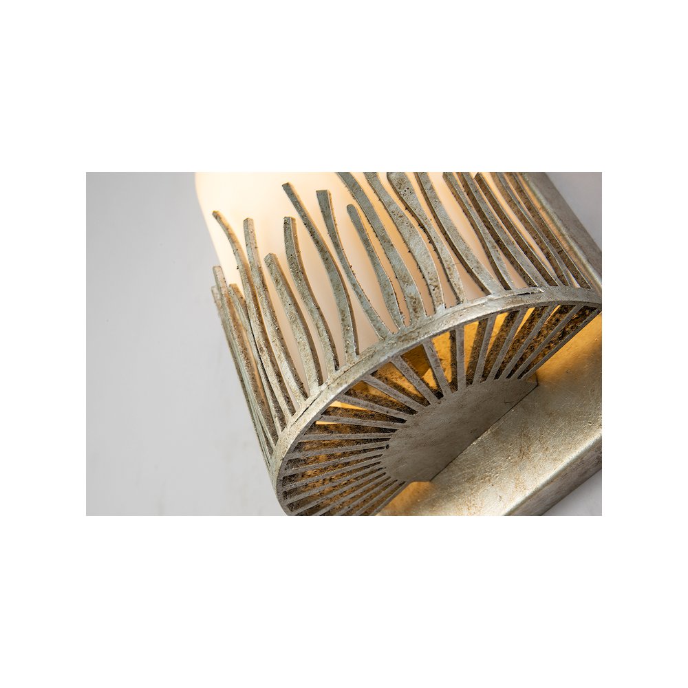 Sawgrass 1 Light Wall Sconce In Distressed Silver. Picture 4
