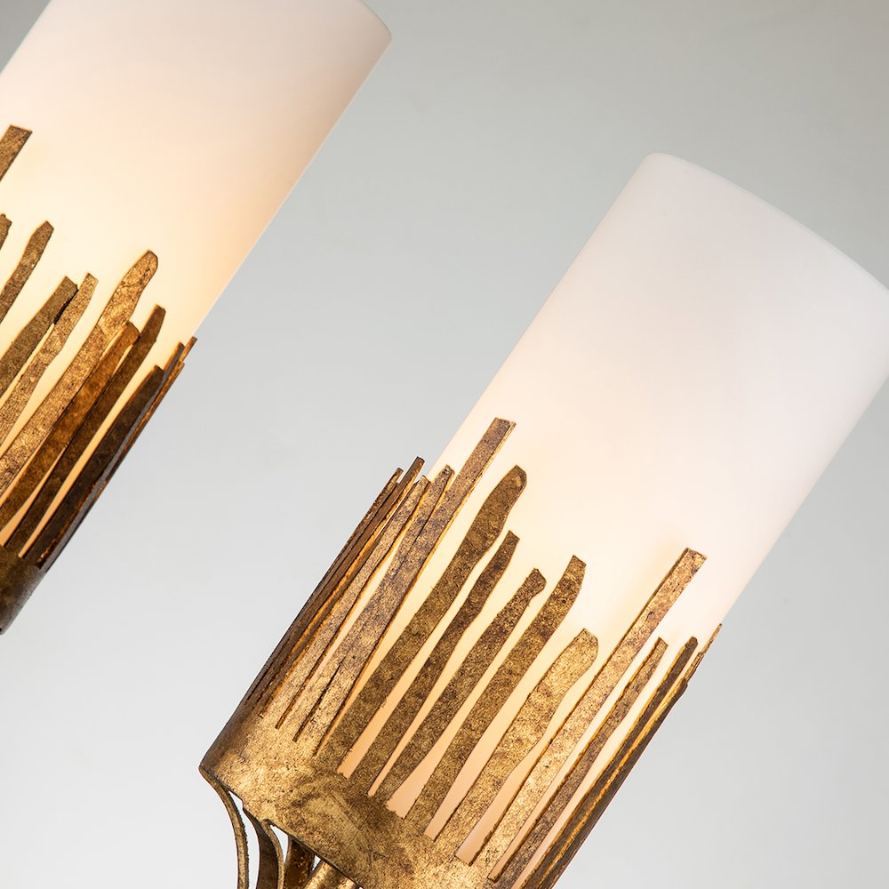 Nicholls Sconce in Gold Leaf. Picture 2