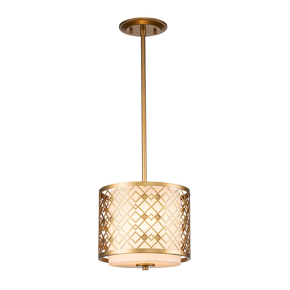 Ziggy Mini Pendant in Lacquered Gold. Picture 1