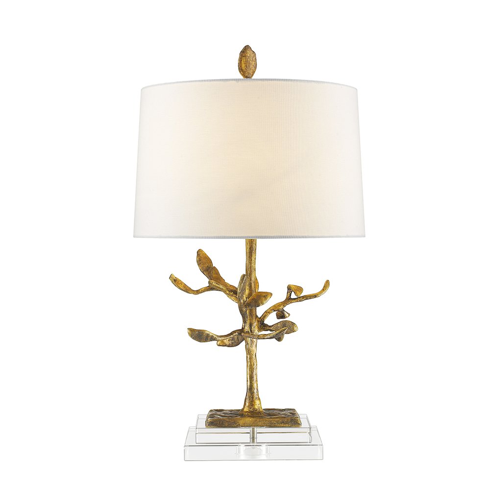 Audubon Park Outdoor Inspired Distressed Gold Buffet Accent Table Lamp Gold. Picture 2