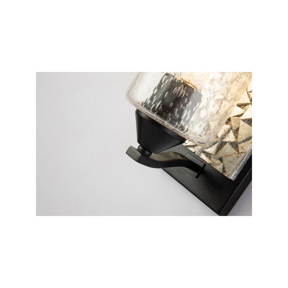 Bocage 1 Light Wall Sconce In Matte Black And Silver. Picture 4