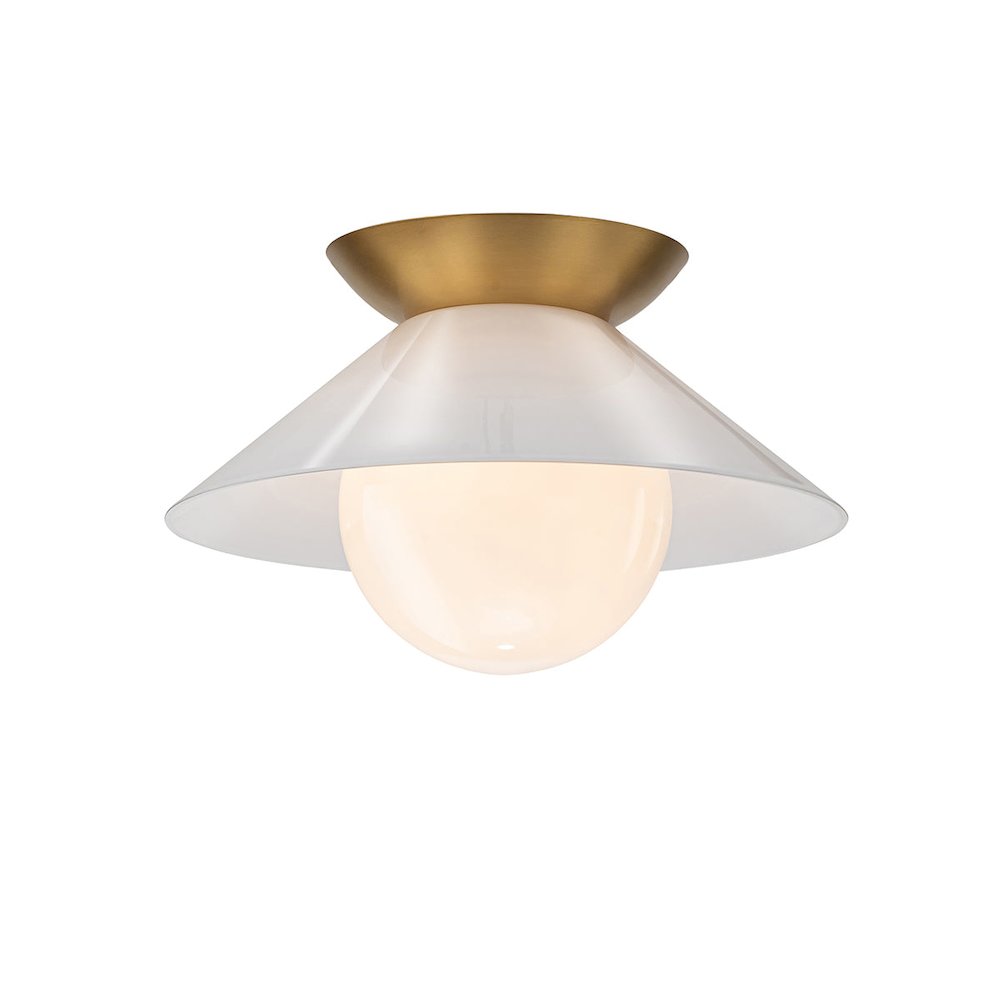 Saucer 1 Light Flush Mount. Picture 1