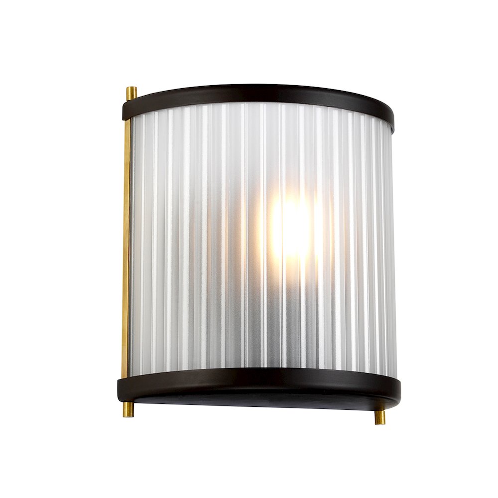 Corona 1 Light Sconce in Bronze. Picture 1