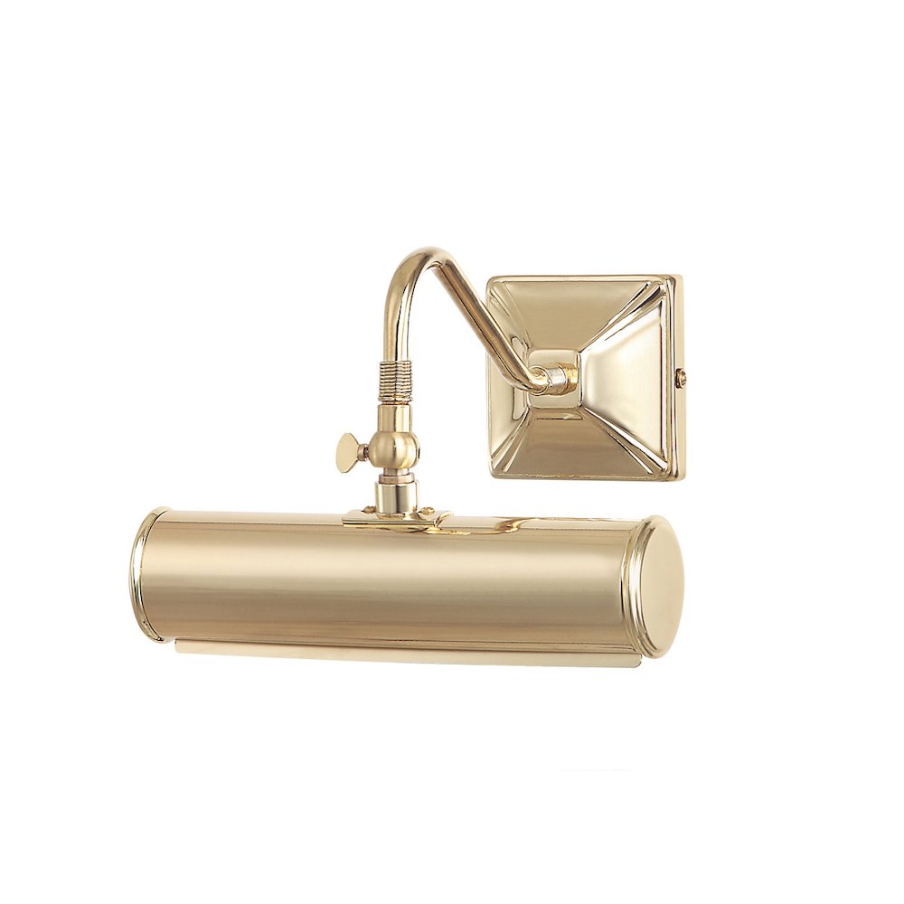 Leo 1 Light Small Picture Light in Polished Brass. Picture 1