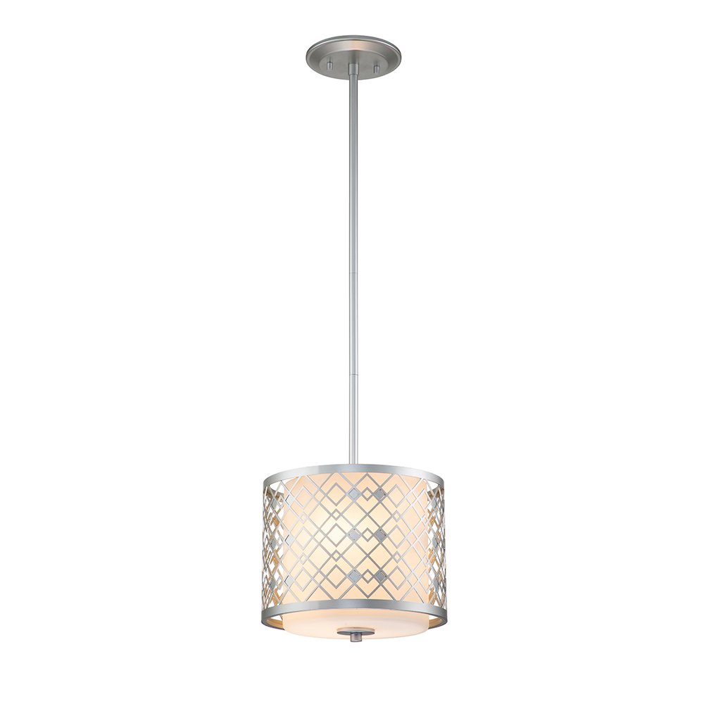 Ziggy Mini Pendant in Lacquered Silver. Picture 1