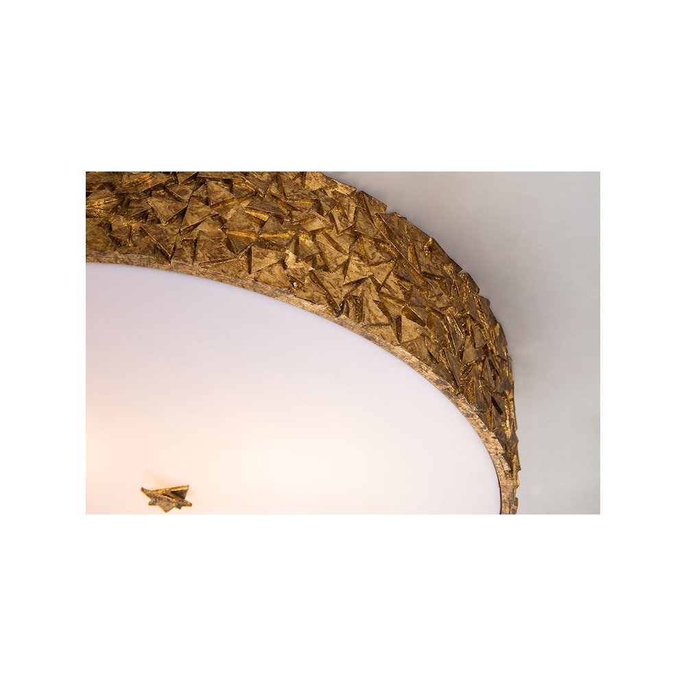 Mosaic 3-Light Flush in Gold. Picture 2