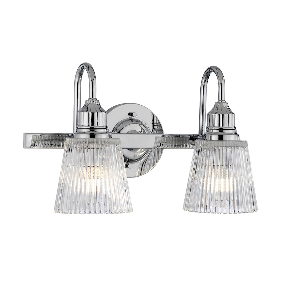 Addison 2 Light Bath Light in Polished Chrome. Picture 1