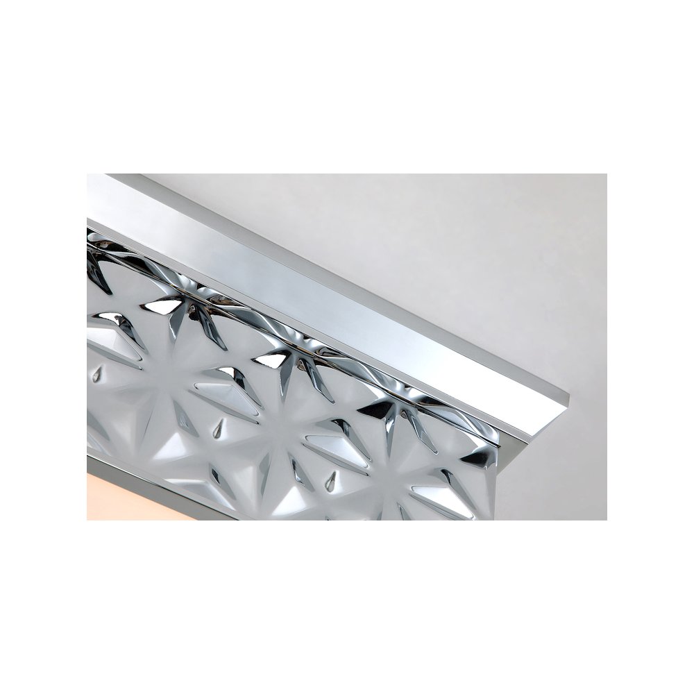 Alpha Square Flush Mount in Chrome. Picture 4