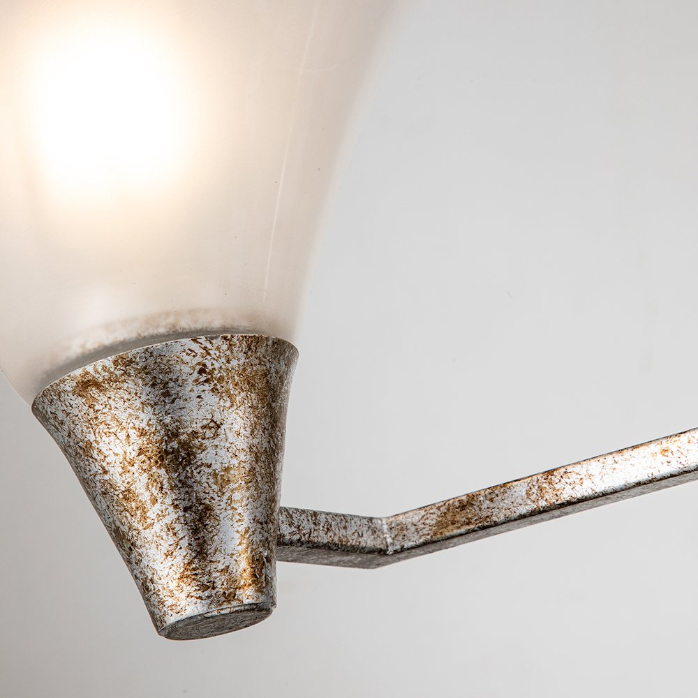 Lemoine 3 Light Bath Bar in Silver. Picture 4