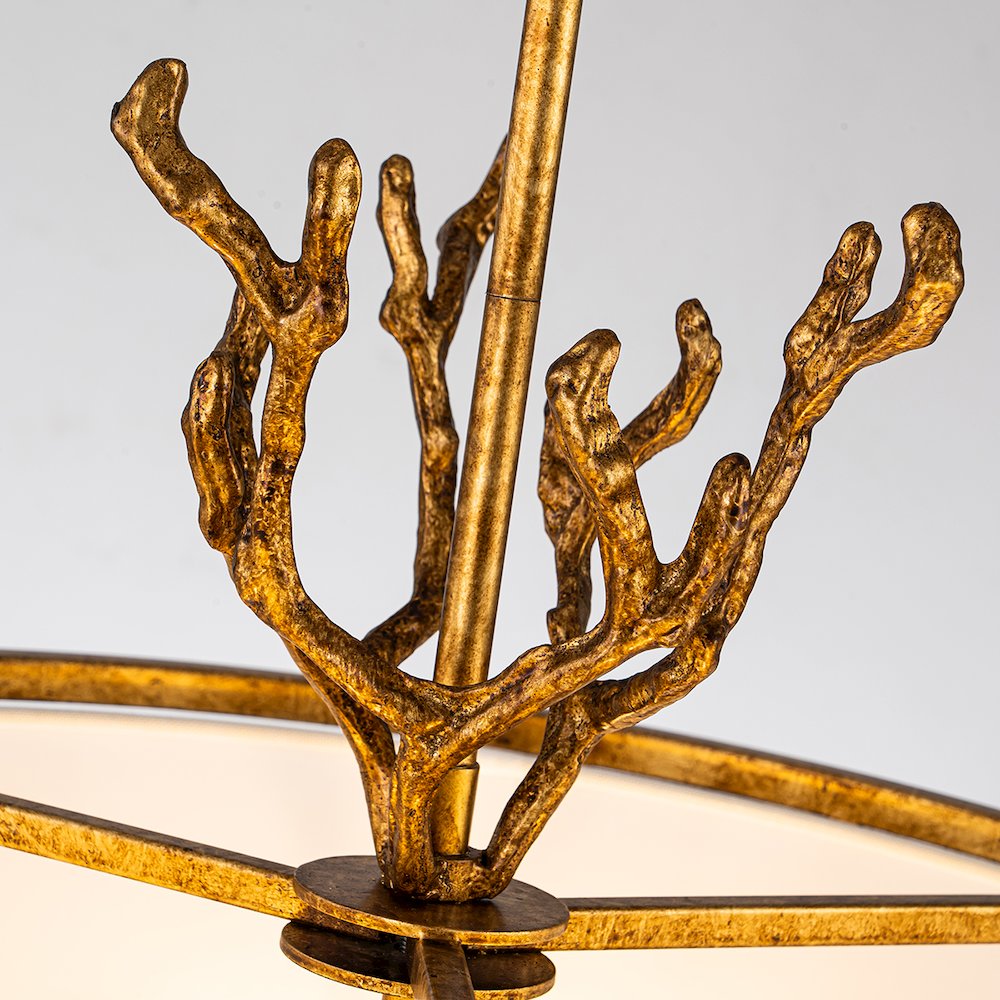 The Coral Chandelier in Gold Leaf. Picture 5