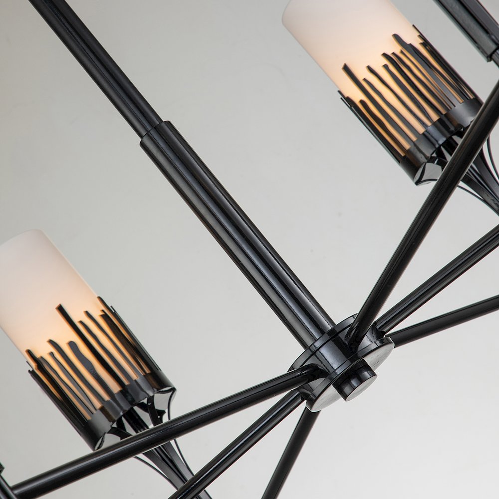Sawgrass 6 Lt Chandelier in Black. Picture 7