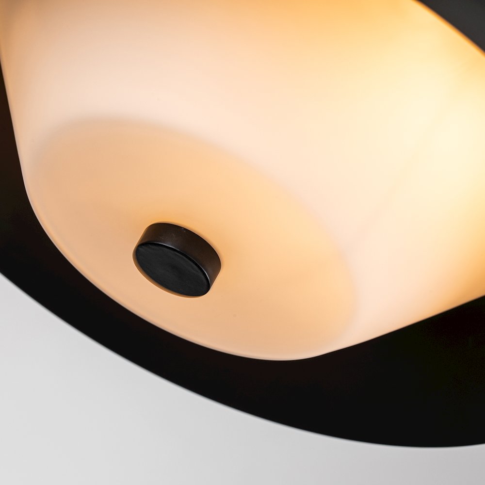 Bowtie Flush Mount in Matte Black. Picture 4
