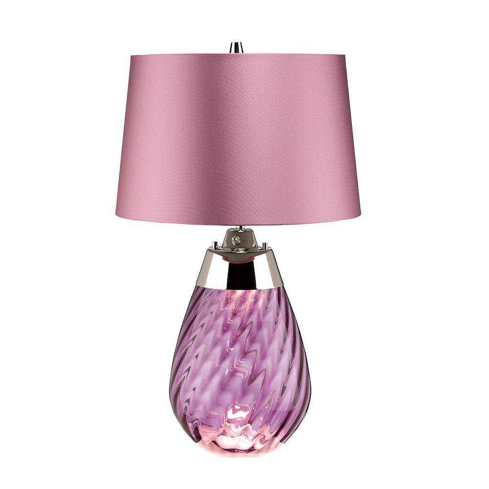 Small Lena Table Lamp in Plum with Plum Shade. Picture 1