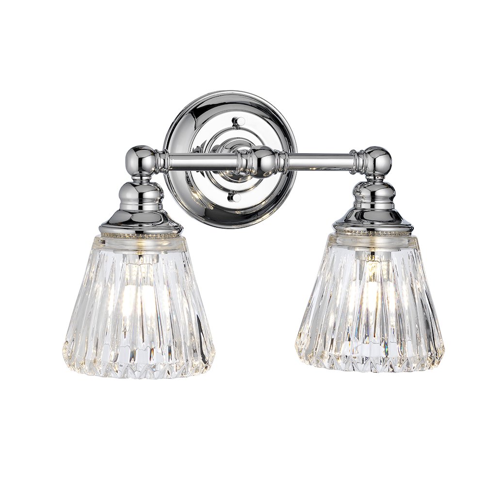 Keynes 2 Light Bath Light in Polished Chrome. Picture 1