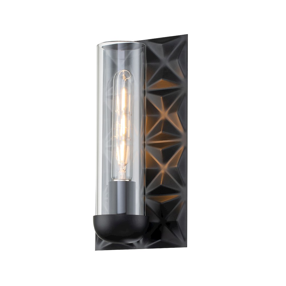 Alpha 1 Light Sconce in Matte Black. Picture 1