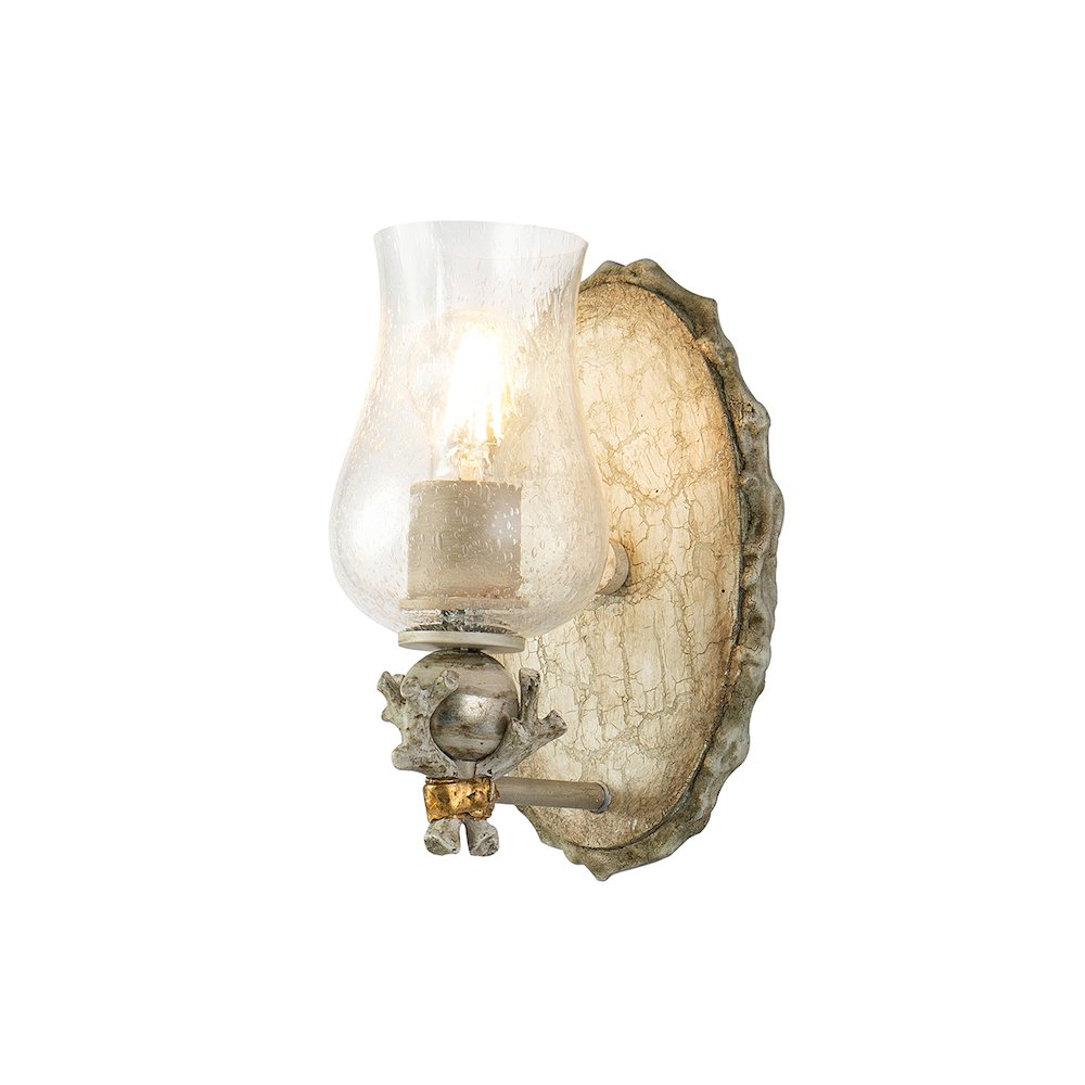 Trellis 1-Light Wall Sconce In Bone. Picture 1