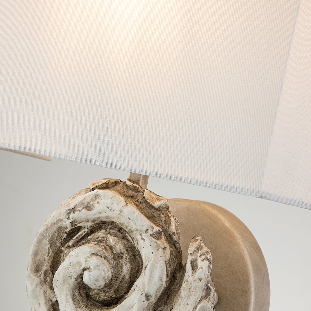 Swirl Small Sconce in Bone Finish. Picture 3