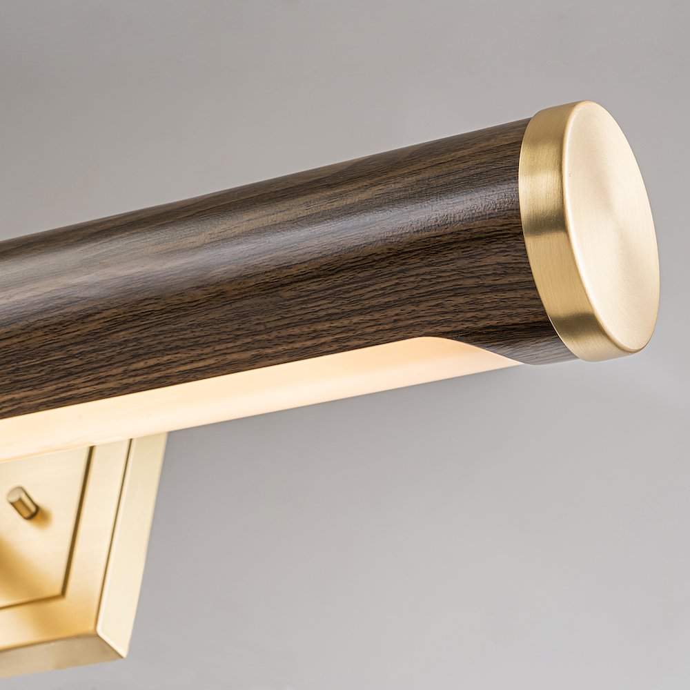 Coates Large Picture Light in Dark Wood. Picture 4