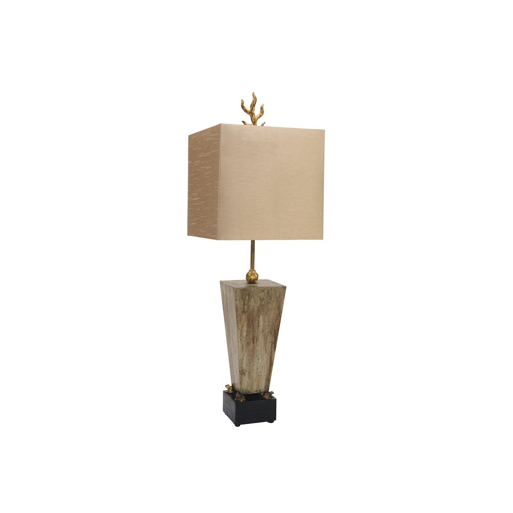 Table Lamp Classically finished and accent with Cast Frogs. Picture 1