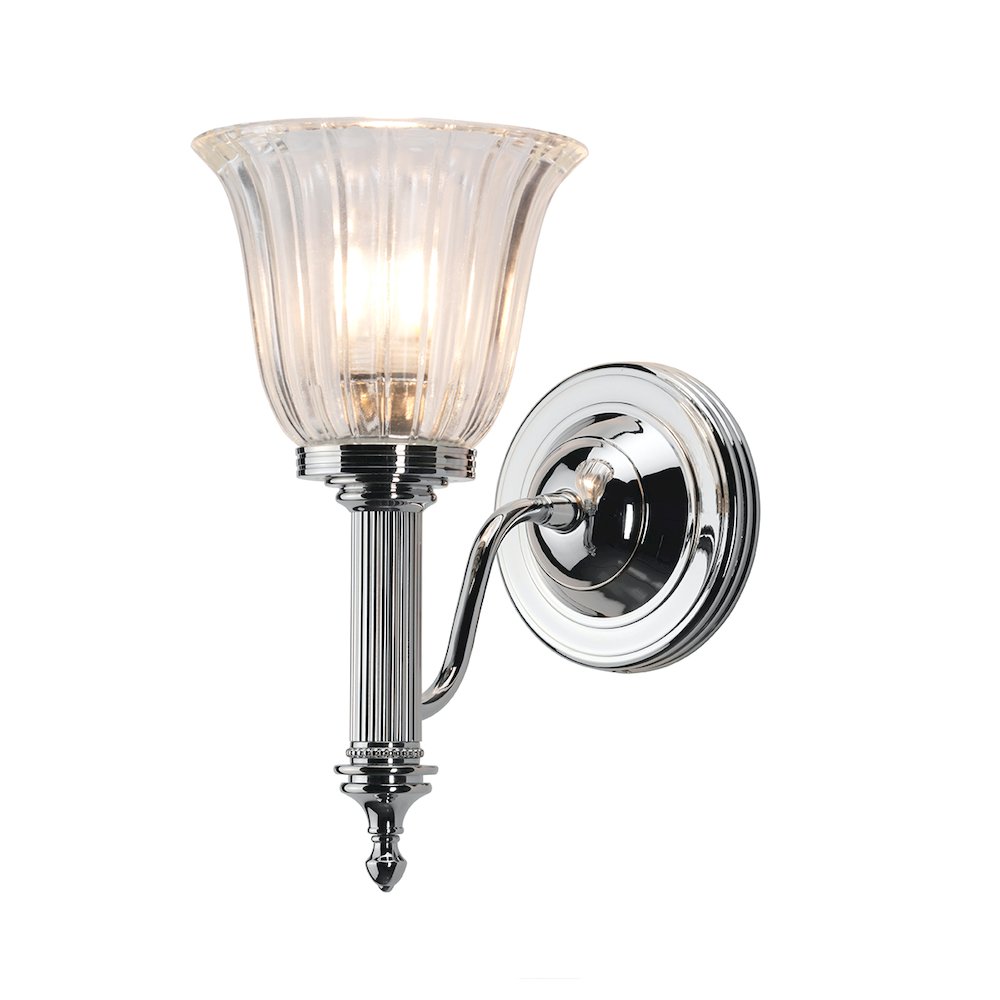Carroll1 l 1 Light Bath Light in Polished Chrome. Picture 1