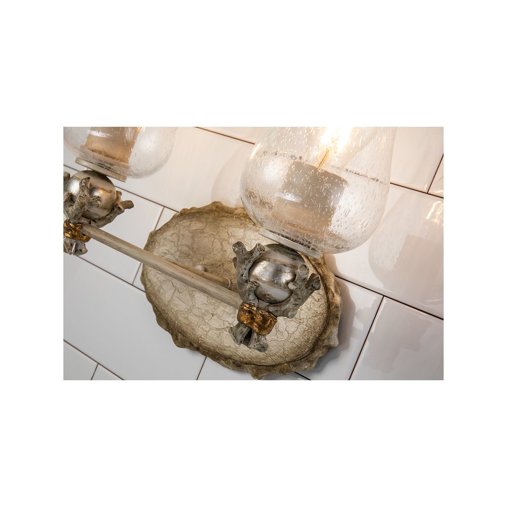 Trellis 2-Light Vanity In Bone. Picture 2