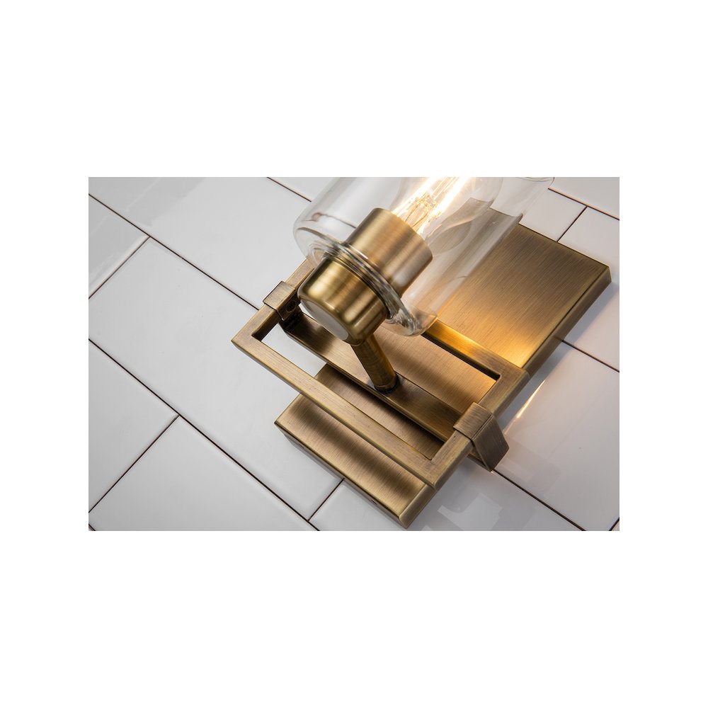 Estes 1 Light Wall Sconce In Aged Brass. Picture 5