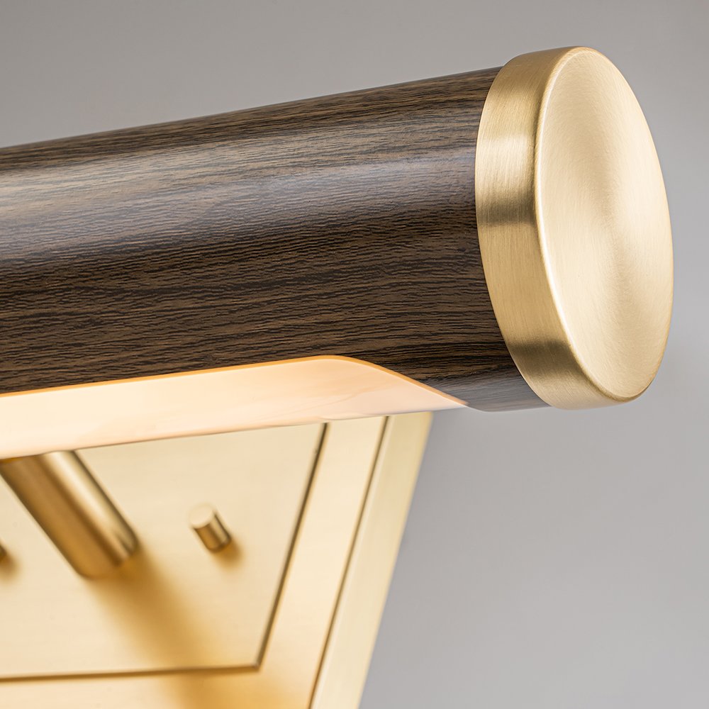 Coates Medium Picture Light in Dark Wood. Picture 4